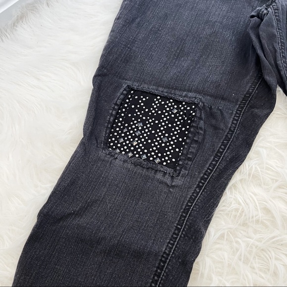 MELISSA MCCARTHY SEVEN7 Black High Waisted Studded Skinny Jeans Size 20W - Picture 9 of 12